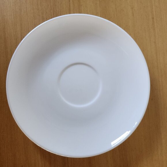 Centura by Corning White Coupe Saucers Set of 4 Pyroceram - Picture 2 of 4